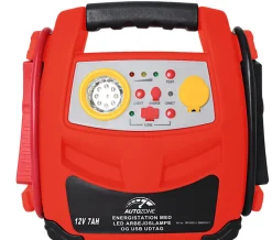 Biltilbehør^Autozone Energistasjon med kompressor 12 V/7 Ah -