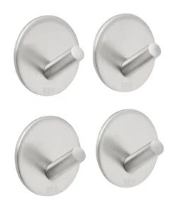 Håndkleholdere|Knagger & Knaggrekker^Beslagsboden Enkel krok Ø30 mm 4 pk. - børstet stål