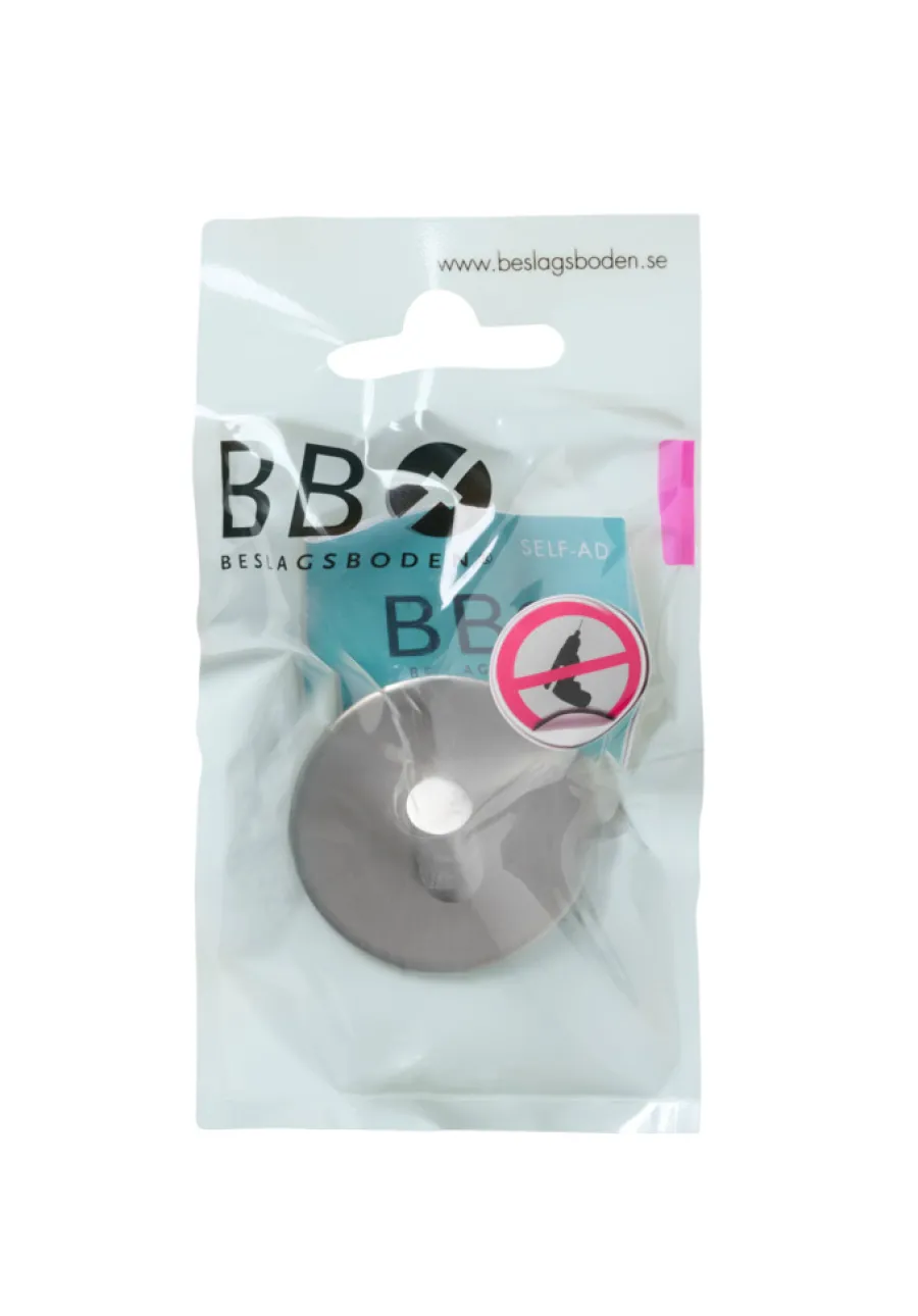 Håndkleholdere|Knagger & Knaggrekker^Beslagsboden Enkel krok selvklebende Ø48 mm - børstet