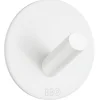 Håndkleholdere|Knagger & Knaggrekker^Beslagsboden Enkel krok selvklebende Ø48 mm - hvit