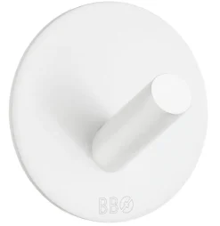 Håndkleholdere|Knagger & Knaggrekker^Beslagsboden Enkel krok selvklebende Ø48 mm - hvit