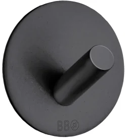 Håndkleholdere|Knagger & Knaggrekker^Beslagsboden Enkel krok selvklebende Ø48mm - matt svart