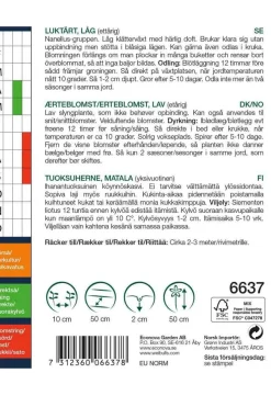 Frø^Weibulls Erteblomst, lav 'Mix'
