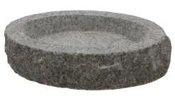 Fuglefrø & -Hus^Gardenlife Bird Fuglebad granitt 26 x 17 x 7,4 cm Natur/gråmelert