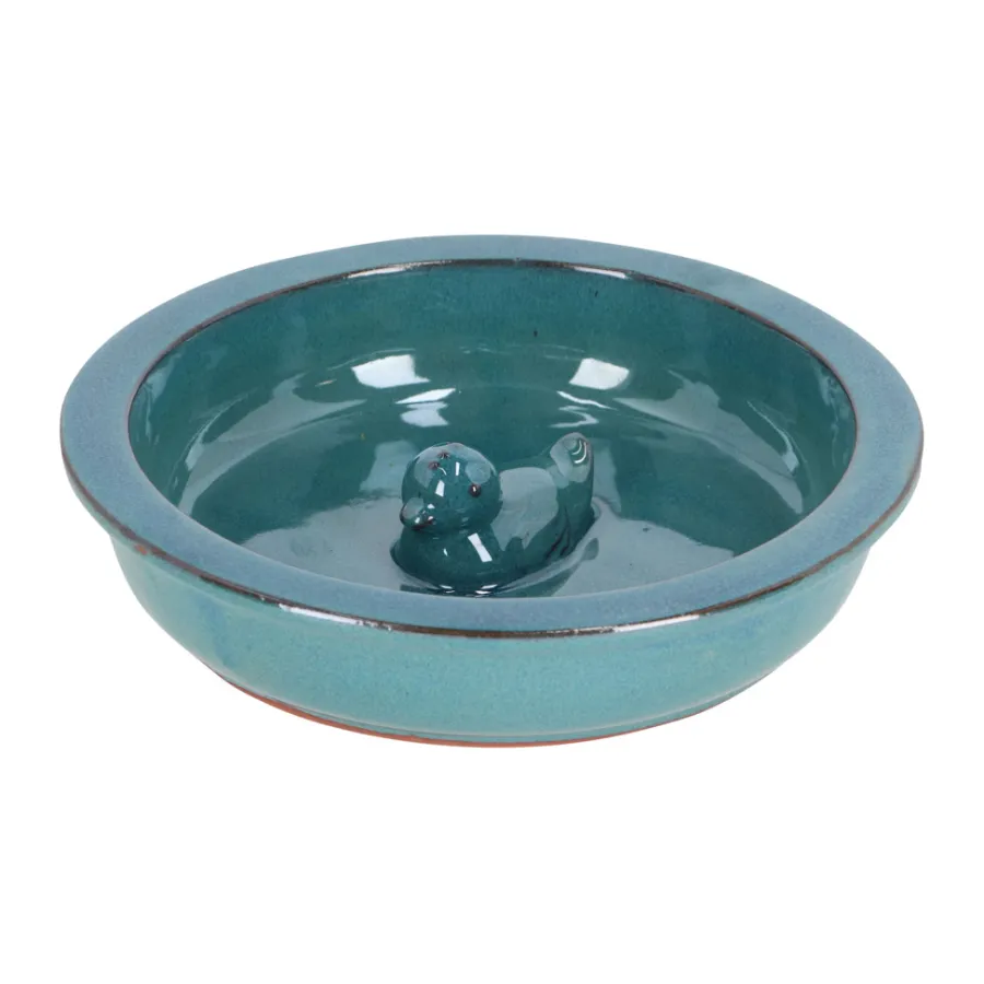 Fuglefrø & -Hus^Gardenlife Bird Fuglebad keramikk Ø27 x 5,8 cm Blå