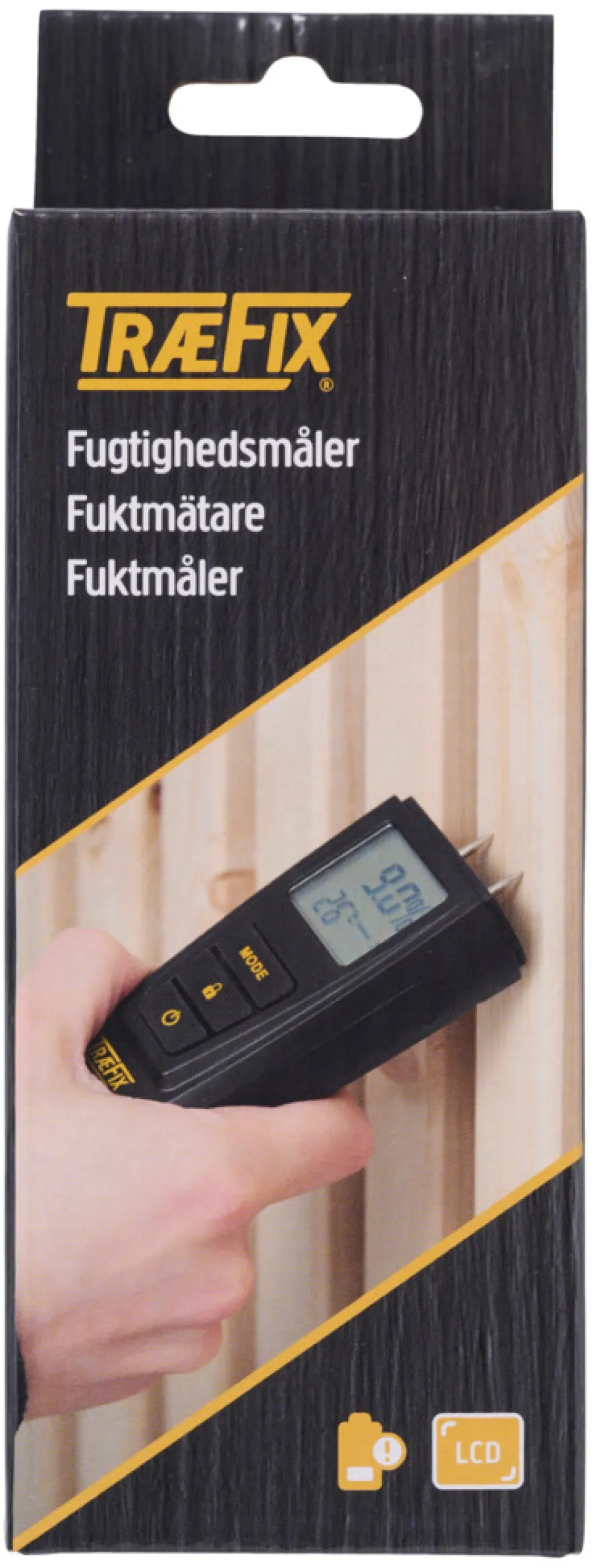 Måleverktøy^Træfix Fuktmåler med LCD-display