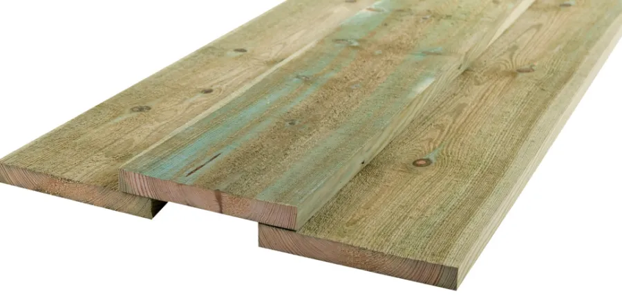 Impregnert Tre^Moelven Furu 19 x 148 x 4800 mm rektangulær kledning