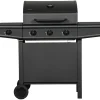 Gassgrill^Grillexpert Gassgrill 3 brennere og sidebrenner svart -