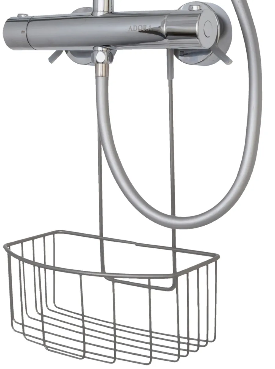 Tilbehør Til Badet^Geyser ® dusjkurv matt grå m/bøyleoppheng