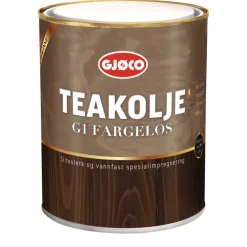 Båtutstyr & Båtpleie^Gjøco Teakolje matt G1 Båtimpregnering 0,75 liter Fargeløs