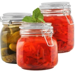 Oppbevaringsglass^DAY Glasskrukke med patentlokk 0,5 liter