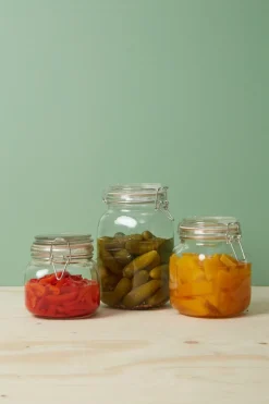 Oppbevaringsglass^DAY Glasskrukke med patentlokk 1 liter