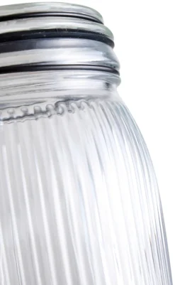 Oppbevaringsglass^DAY Glasskrukke riflet 0,9 liter -