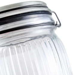 Oppbevaringsglass^DAY Glasskrukke riflet 0,5 liter -