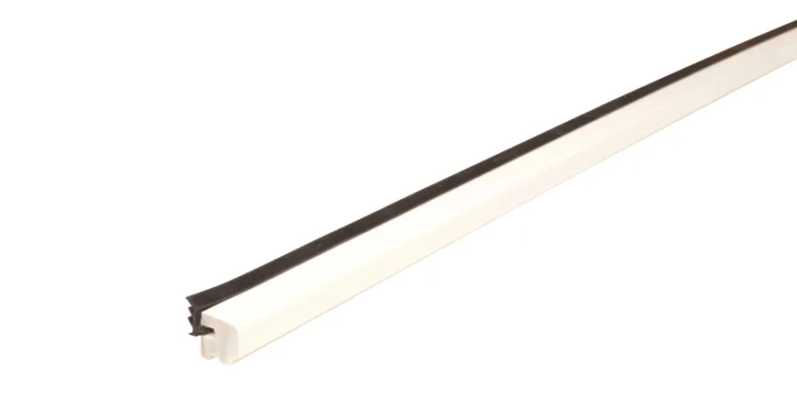 Lister^Hornbaek Glasslist plast hvit – 16 x 15 x 3000 mm