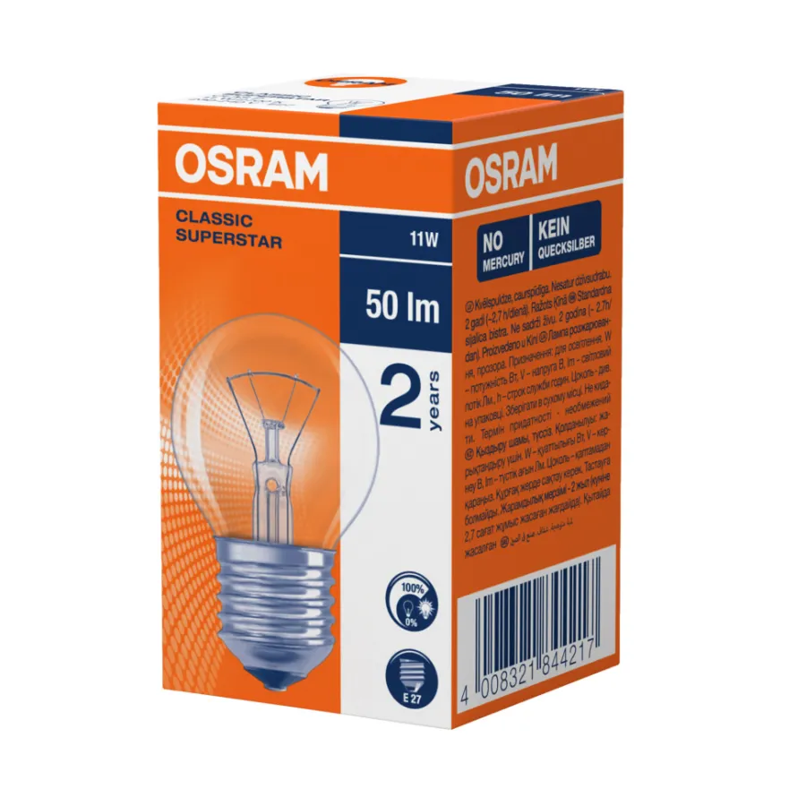 Glødepærer^Osram Glødepære 11W E27
