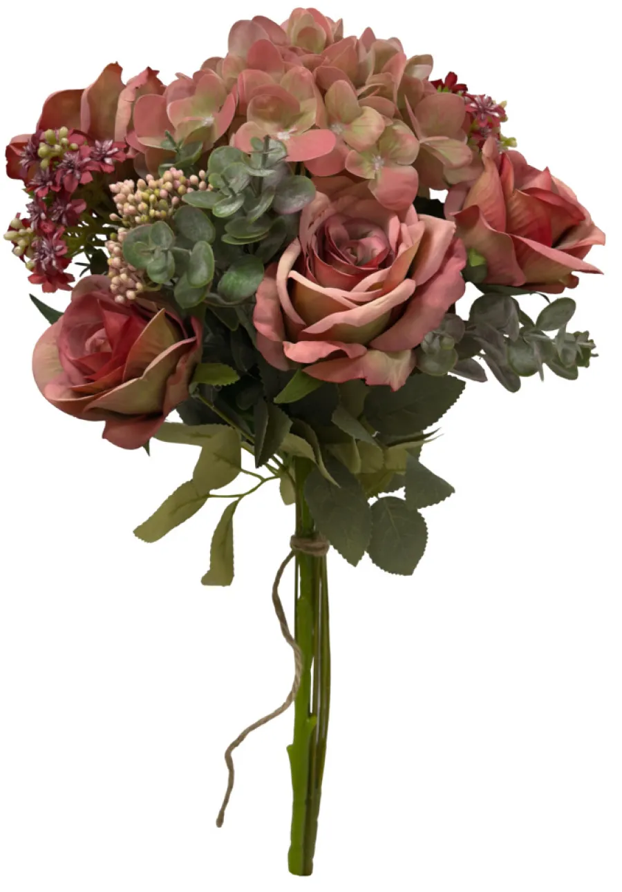 Kunstige Planter^GREENIX kunstig blomsterbukett "Øresund"