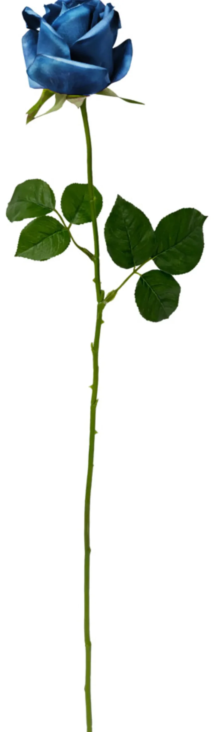 Kunstige Planter^GREENIX kunstig rose i cellofan Blå