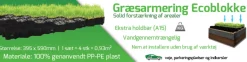 Bedkanter & Minigjerder^ Gressarmering økoblokk 395 x 590 mm