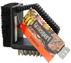 Grilltilbehør^Grillexpert Grillbørste 3-i-1 -