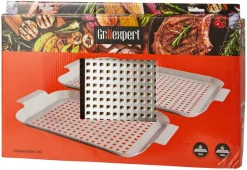 Grilltilbehør^Grillexpert Grillfat 2 stk. medium og stor -