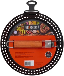 Grilltilbehør^Grillexpert Grillpanne 30,5 cm m/avtagbart håndtak -