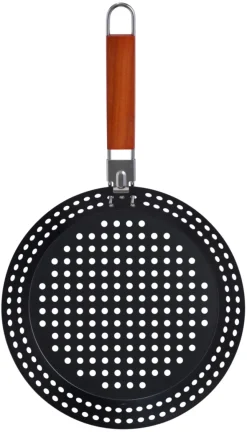 Grilltilbehør^Grillexpert Grillpanne 30,5 cm m/avtagbart håndtak -