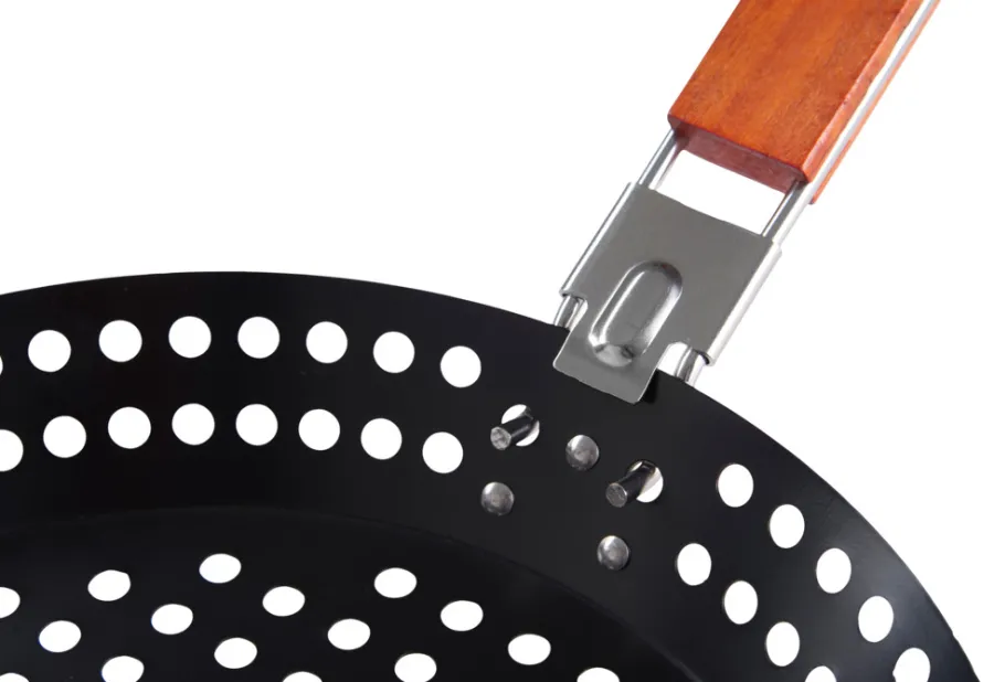 Grilltilbehør^Grillexpert Grillpanne 30,5 cm m/avtagbart håndtak -