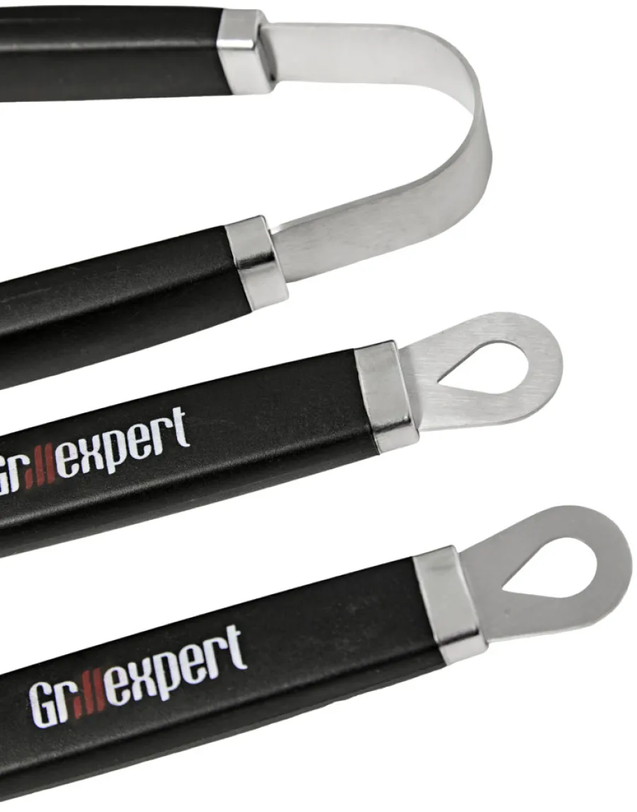 Grilltilbehør^Grillexpert Grillsett med 3 deler -