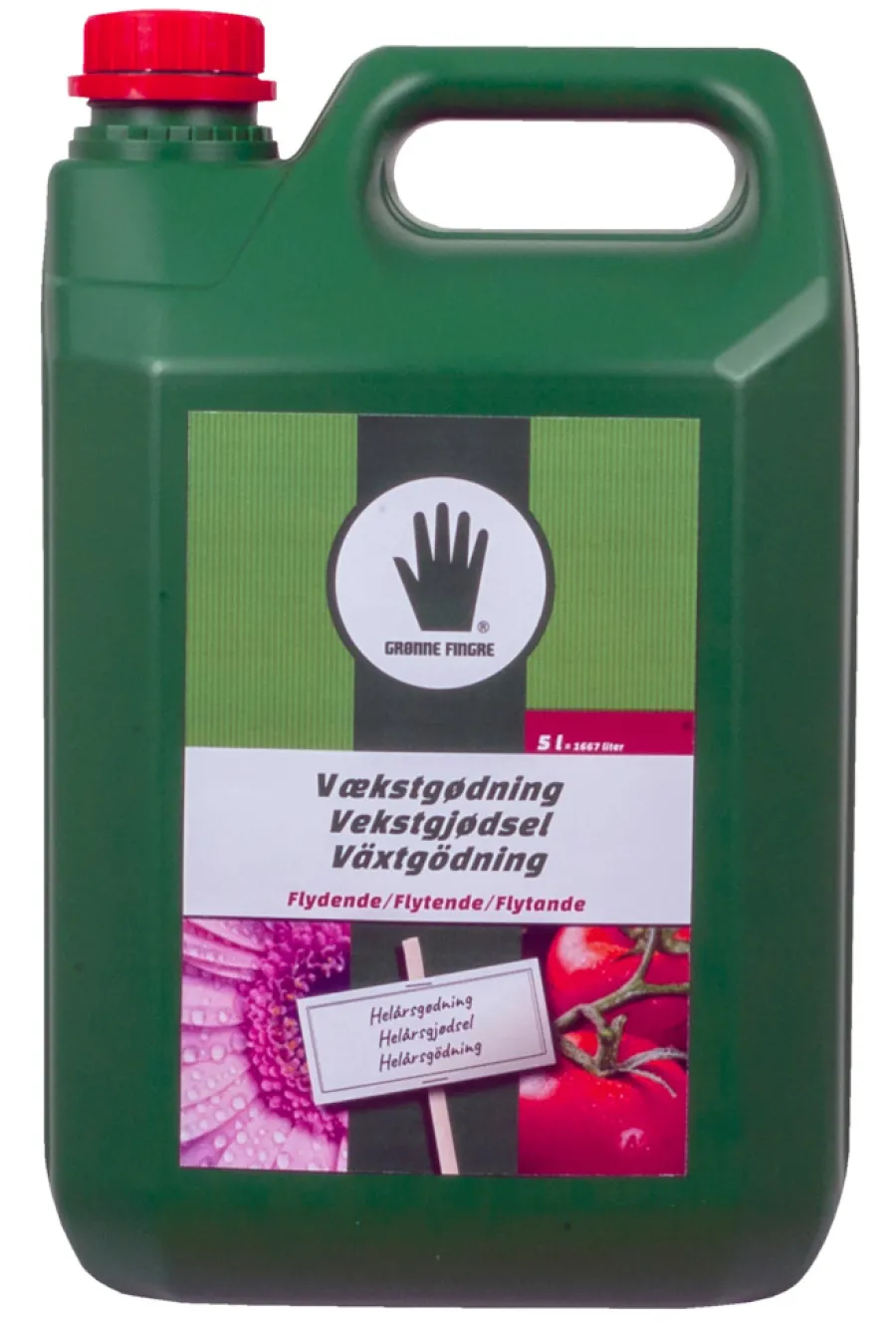 Gjødsel^Grønne Fingre® vekstgjødsel 5 liter