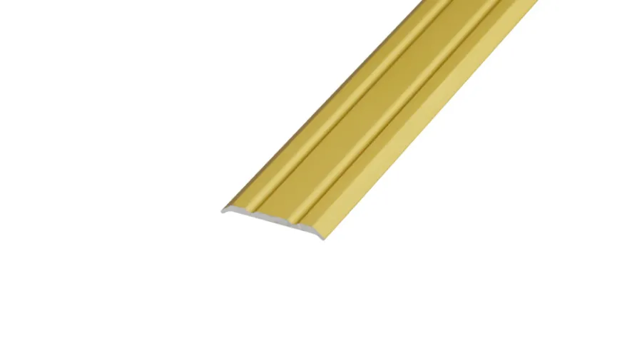 Profillister^ Gulvprofil matt messing - 2,5 x 25 mm x 0,9 m