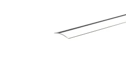 Profillister^ Gulvprofil sølv - 3,2 x 30 mm x 1,8 meter