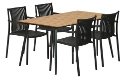 Sesongavslutning|Hagebord^Sunlife Hagebord Beijing svart/teak 148 x 85 cm - ® Teak/svart
