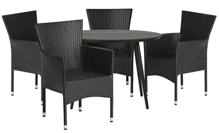 Sesongavslutning|Hagebord^Sunlife Hagebord Madrid Ø110 cm - ® Svart