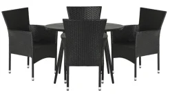 Sesongavslutning|Hagebord^Sunlife Hagebord Madrid Ø110 cm - ® Svart
