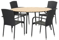 Sesongavslutning|Hagebord^Sunlife Hagebord Nebraska stål/nonwood Ø150 cm - ®