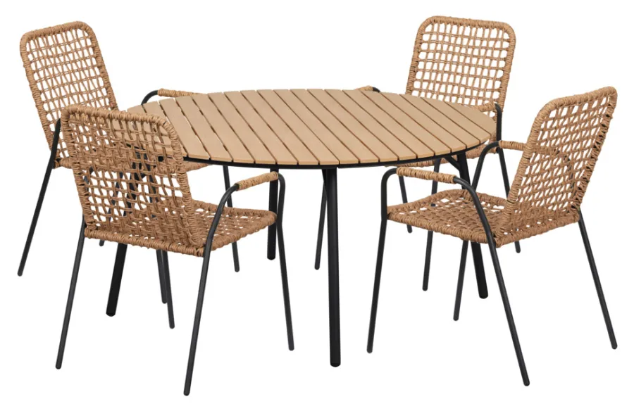 Sesongavslutning|Hagebord^Sunlife Hagebord Nebraska stål/nonwood Ø150 cm - ®