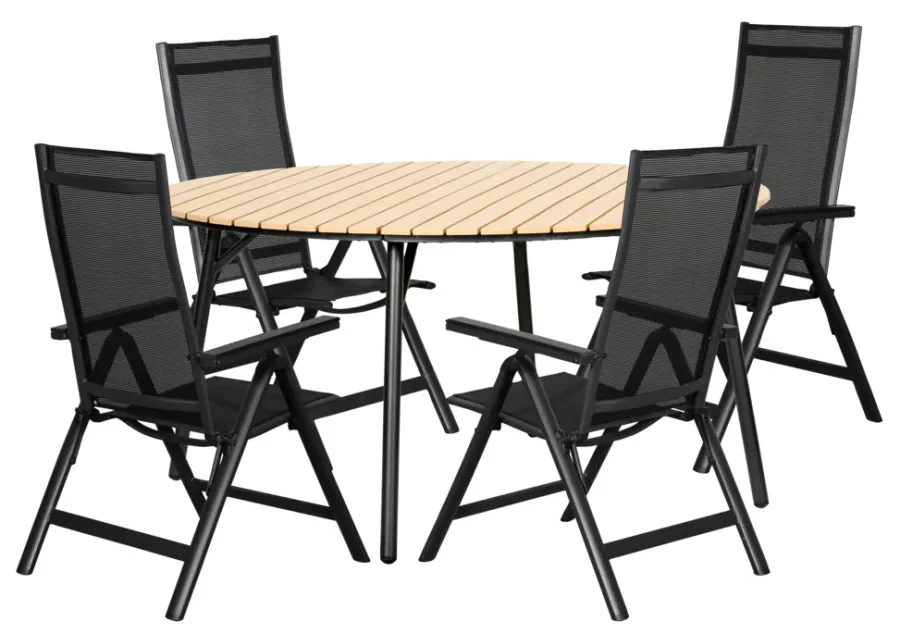 Sesongavslutning|Hagebord^Sunlife Hagebord Nebraska stål/nonwood Ø150 cm - ®
