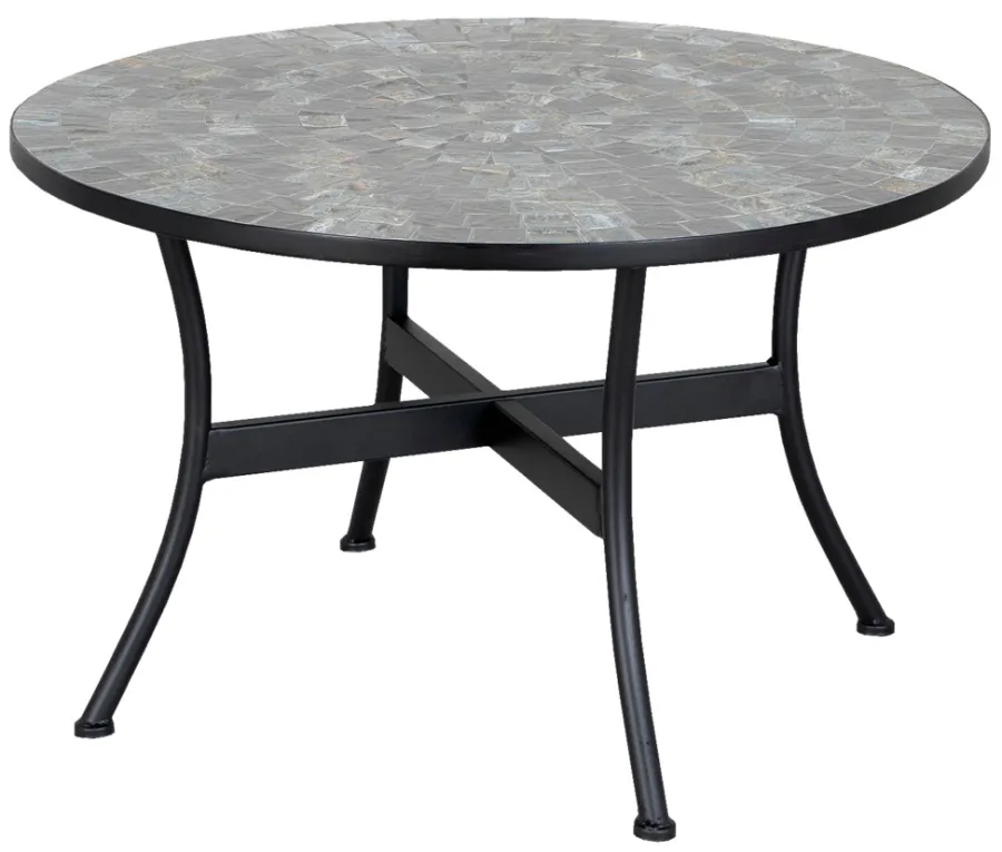 Hagebord^Sunlife Hagebord Rom mosaikk Ø120 cm - ® Multi/svart