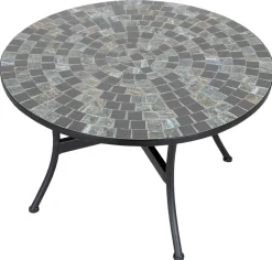 Hagebord^Sunlife Hagebord Rom mosaikk Ø120 cm - ® Multi/svart