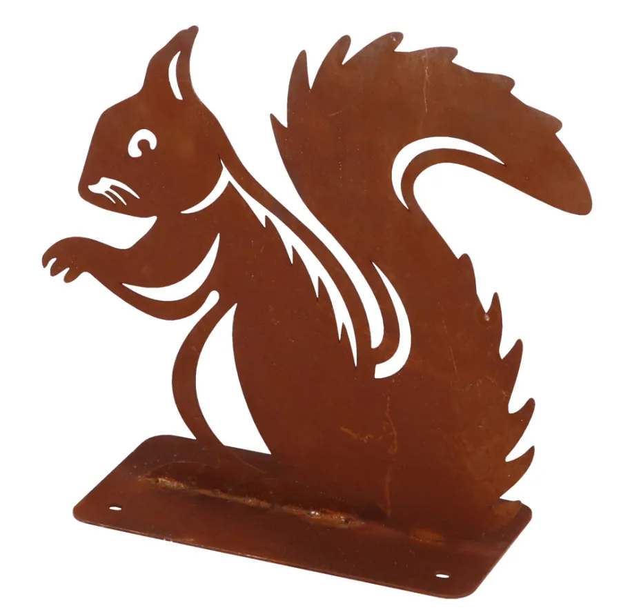 Lys & Hagedekorasjoner^Gardenlife Land Hagefigur ekorn H20,1 cm Rust