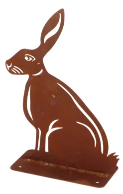 Lys & Hagedekorasjoner^Gardenlife Land Hagefigur hare H27 cm Rust