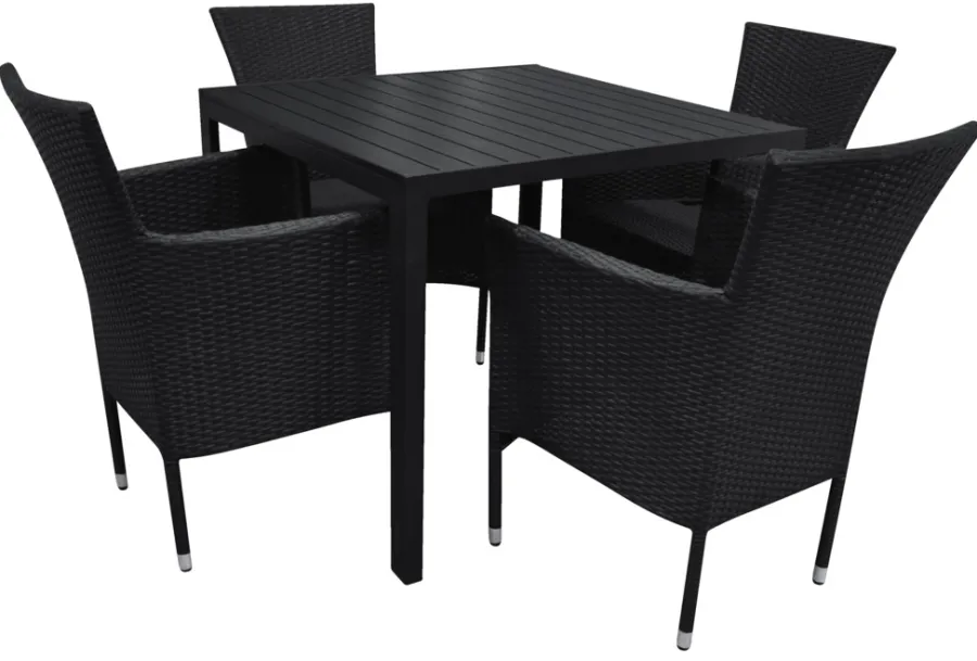 Sesongavslutning|Hagestoler^Sunlife Hagestol Bangkok i metall og svart polyrotting - ®