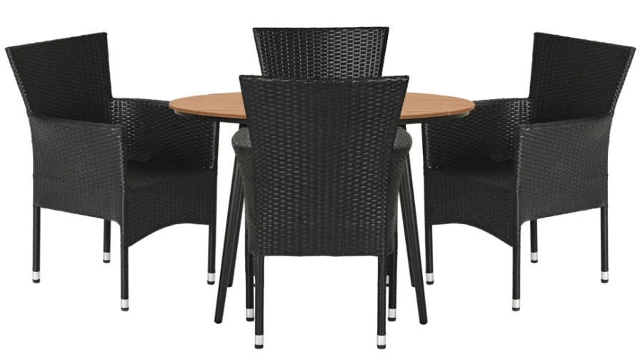 Sesongavslutning|Hagestoler^Sunlife Hagestol Bangkok i metall og svart polyrotting - ®