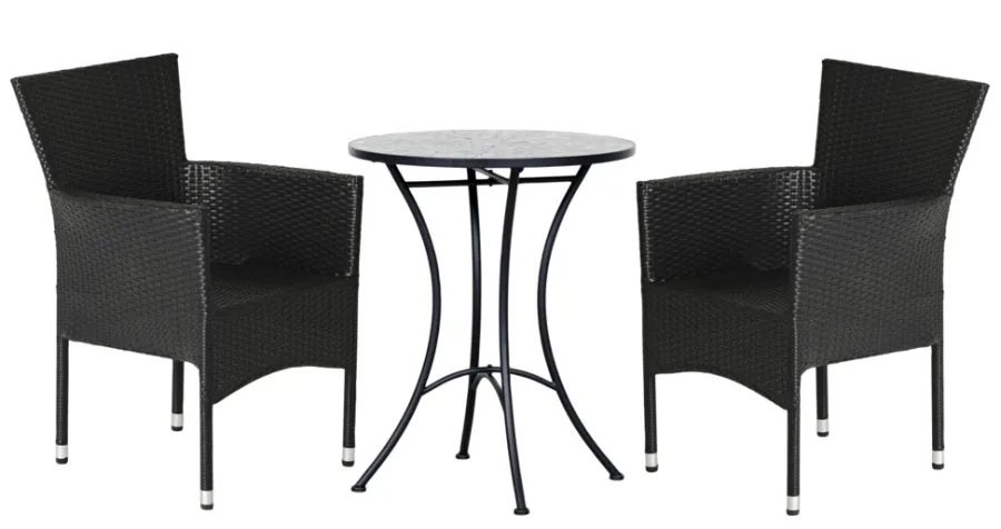 Sesongavslutning|Hagestoler^Sunlife Hagestol Bangkok i metall og svart polyrotting - ®