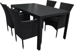 Sesongavslutning|Hagestoler^Sunlife Hagestol Bangkok i metall og svart polyrotting - ®