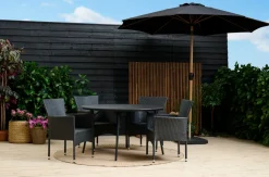 Sesongavslutning|Hagestoler^Sunlife Hagestol Bangkok i metall og svart polyrotting - ®