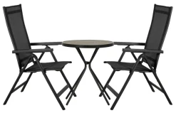 Sesongavslutning|Hagestoler^Sunlife Hagestol Kingston 6 posisjoner svart - ®