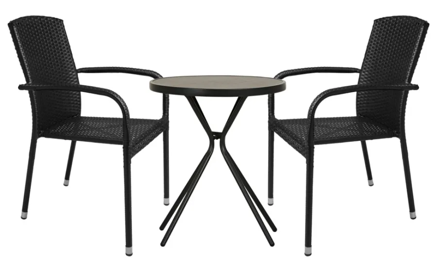 Sesongavslutning|Hagestoler^Sunlife Hagestol Lissabon rotting/metall - ® Svart