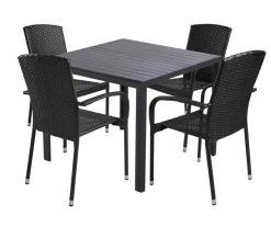 Sesongavslutning|Hagestoler^Sunlife Hagestol Lissabon rotting/metall - ® Svart